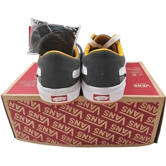 VANS ~Men's 7; Woman 8.5~ Berle Pro Pewter Gray Grey / Mango Mojito White NEW. - Picture 16 of 16